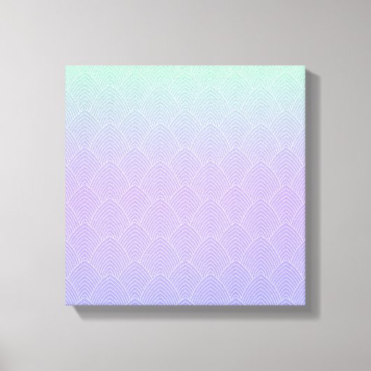 Toile Motif à échelle dégradée - Queue de sirène (Recto)
