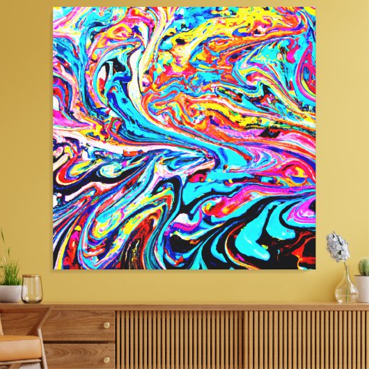Toile Motif Abstrait coloré (Insitu(Salon))