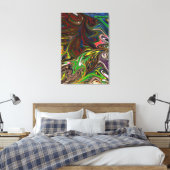 Toile motif abstrait cool (Insitu(Chambre))