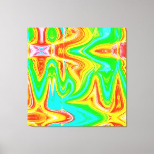 Toile Motif Abstrait de couleur vive (Recto)