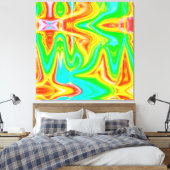 Toile Motif Abstrait de couleur vive (Insitu(Chambre))