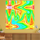 Toile Motif Abstrait de couleur vive (Insitu(Salon))