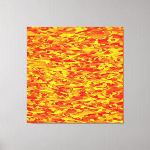 Toile Motif Abstrait orange rouge jaune