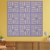 Toile Motif Abstrait Violet Élégant (Insitu(Salon))