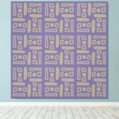 Toile Motif Abstrait Violet Élégant (Insitu (Plancher de Bois))