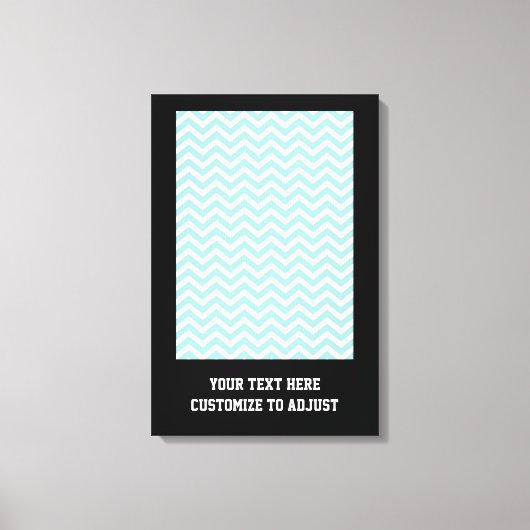 Toile Motif Aqua chevron (Recto)