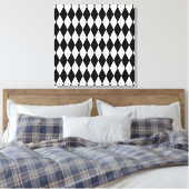 Toile Motif arlequin noir et blanc (Insitu(Chambre))