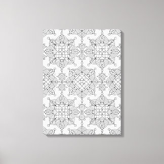 Toile Motif artistique tribal inspiré 6