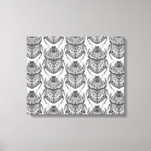 Toile Motif Avec Doodle À Main 6 (Recto)