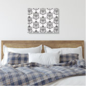 Toile Motif Avec Doodle À Main 6 (Insitu(Chambre))