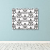 Toile Motif Avec Doodle À Main 6 (Insitu (Plancher de Bois))