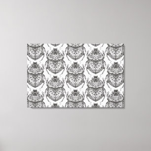 Toile Motif avec le griffonnage 6 de main