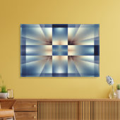 Toile motif bleu Abstrait (Insitu(Salon))