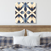 Toile motif bleu et blanc (Insitu(Chambre))