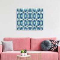 motif bleu et vert avec un arrière - plan blanc