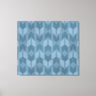 Toile Motif bleu extérieur de flèche d'étape de Geo