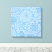 Toile Motif bleu paisley (Insitu (Plancher de Bois))