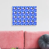Toile Motif Carré Bleu (Insitu(Salon))