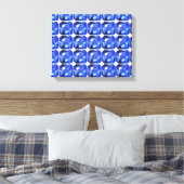 Toile Motif Carré Bleu (Insitu(Chambre))