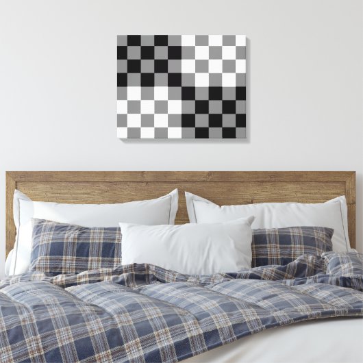 TOILE MOTIF CHECKERBOARD (Insitu(Chambre))