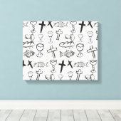 Toile Motif chrétien (Insitu (Plancher de Bois))