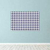 Toile Motif Cœur Bleu (Insitu (Plancher de Bois))
