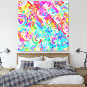 Toile Motif d'abstraction coloré (Insitu(Chambre))