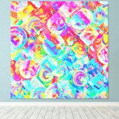 Toile Motif d'abstraction coloré (Insitu (Plancher de Bois))