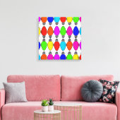 Toile Motif d'ampoules de Noël (Insitu(Salon))