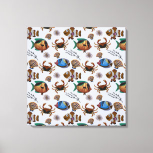 Toile Motif d'animaux aquatiques   vie sous-marine 14