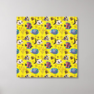 Toile Motif d'animaux aquatiques   vie sous-marine océan