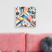 Toile motif d'art abstrait moderne (Insitu(Salon))