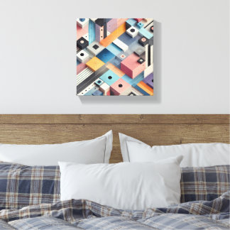 Toile motif d'art abstrait moderne