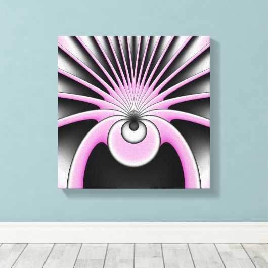 Toile Motif d'art fractal Abstrait moderne (Insitu (Plancher de Bois))