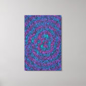 Toile Motif d'art mathématique algorithmique (Recto)