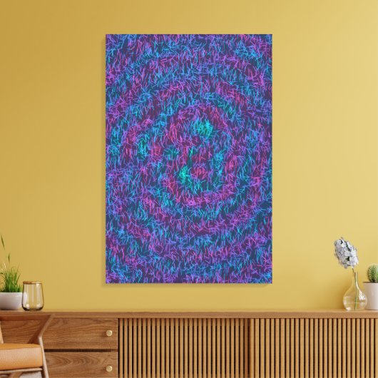 Toile Motif d'art mathématique algorithmique (Insitu(Salon))