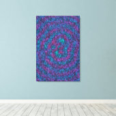Toile Motif d'art mathématique algorithmique (Insitu (Plancher de Bois))