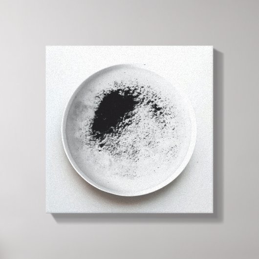 Toile Motif de café monochrome texture Art abstrait 12 (Recto)