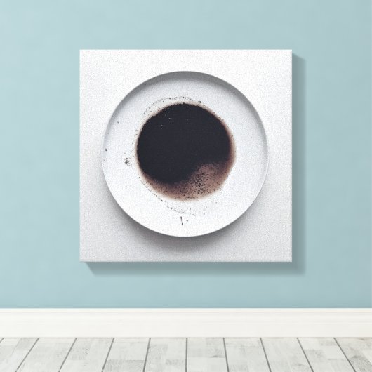 Toile Motif de café monochrome texture art abstrait 5 (Insitu (Plancher de Bois))