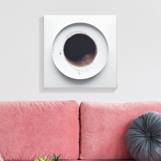Toile Motif de café monochrome texture art abstrait 5 (Insitu(Salon))