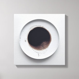 Toile Motif de café monochrome texture art abstrait 5