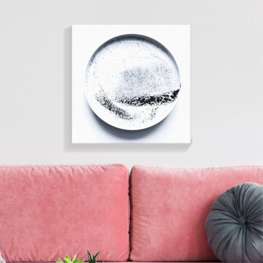 Toile Motif de café monochrome texture art abstrait 7 (Insitu(Salon))