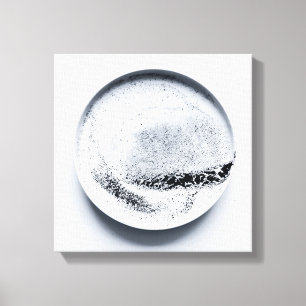 Toile Motif de café monochrome texture art abstrait 7