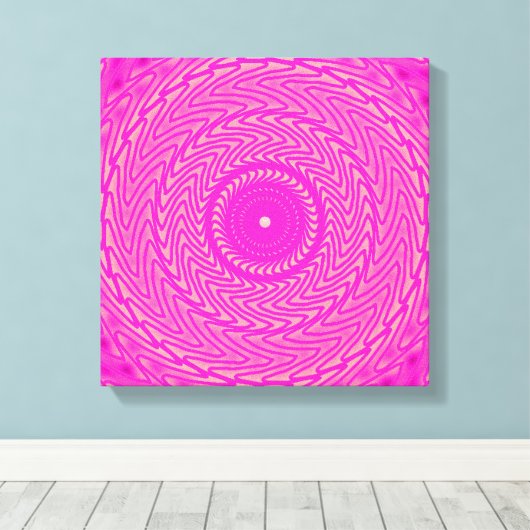 Toile Motif de cercles roses chauds (Insitu (Plancher de Bois))