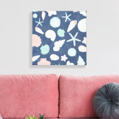 Toile motif de coquillages (Insitu(Salon))