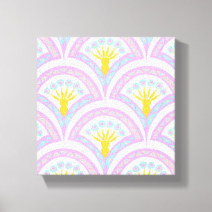 Toile Motif de coquille de couleur pastel