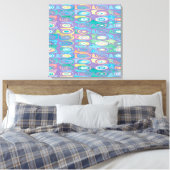 Toile Motif de couleur abstrait 1 (Insitu(Chambre))