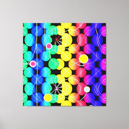 Toile Motif de couleurs vives (Recto)