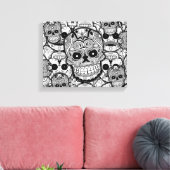 Toile Motif de crânes de sucre (Insitu(Salon))