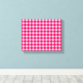 Toile Motif de diamant combiné rose par Shirley Taylor (Insitu (Plancher de Bois))